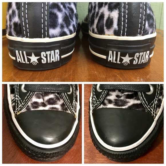 Rare 2001 Ltd. Plush Snow Leopard X-Hi Converse - Picture 5 of 8